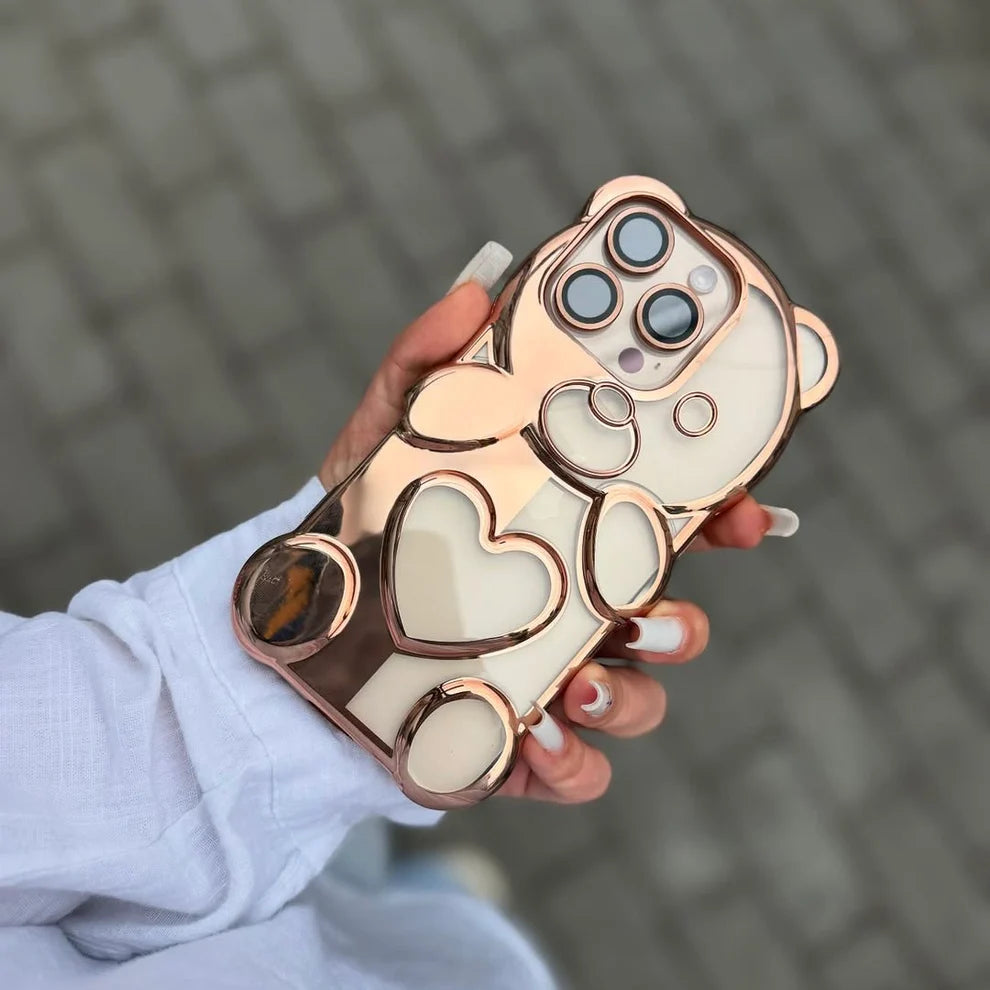 Cute 3D Bear Case