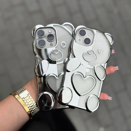 Cute 3D Bear Case