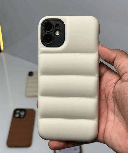 Premium Silicone Puffer Case For iphone