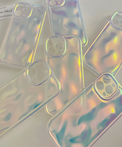 Water Ripple Holographic Phone Case Fort iphone