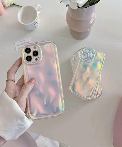 Water Ripple Holographic Phone Case Fort iphone