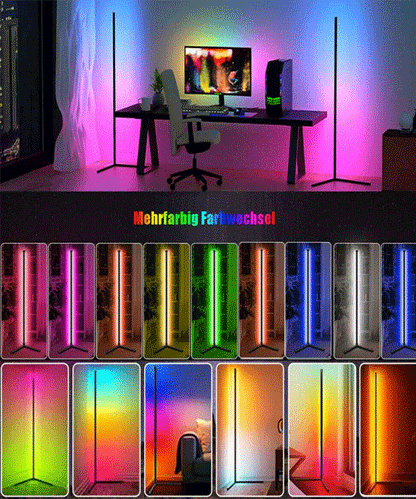 Floor RGB Corner Lamp App & Remote Controlled