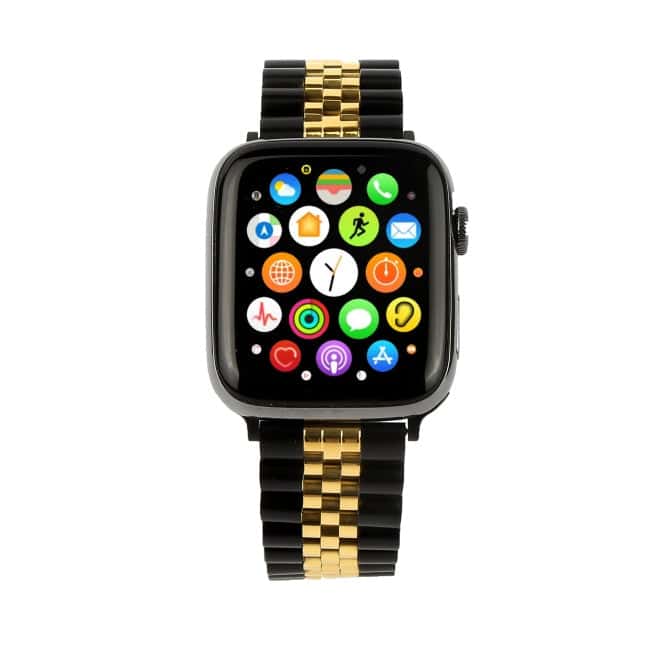 Watch 10 with 5 breed fancy ROLX chain straps | 45mm | Black - TikTec