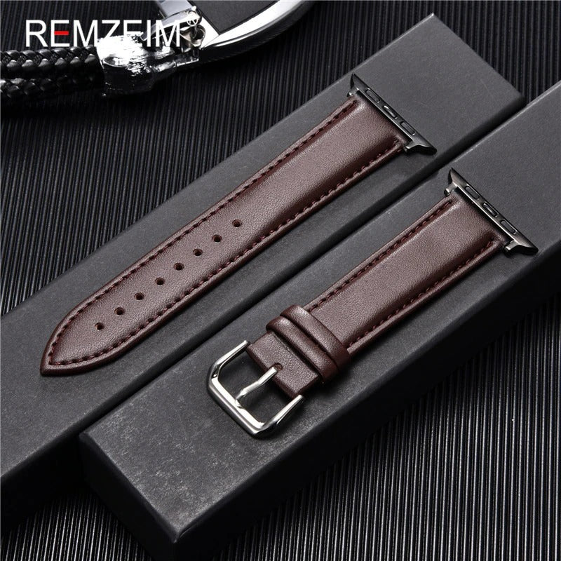 Simple Leather Straps For 42-44-45-49mm