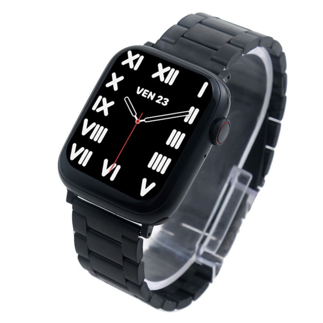 Chain Smartwatches Watch 6 With ROLX Chain Straps | Black Dial | MC72 Pro | 44mm