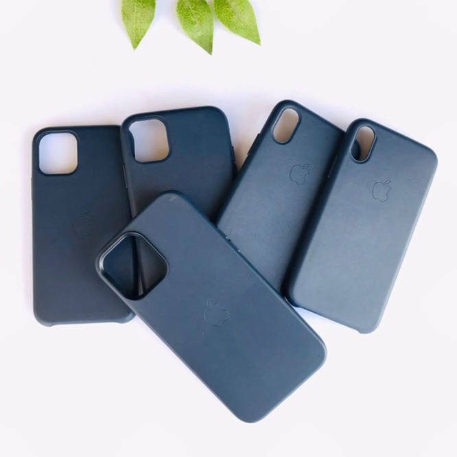 Apple Cases Apple Leather Case Midnight Blue 4