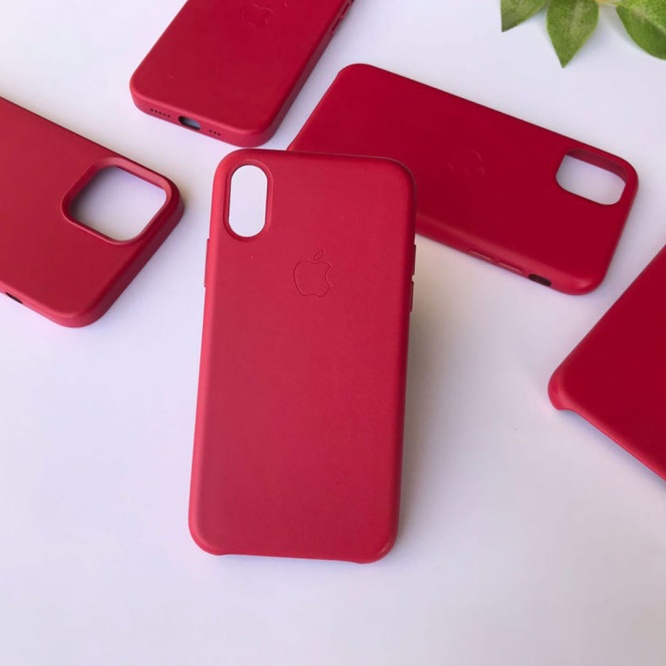 Apple Cases Apple Leather Case Rose Red 2