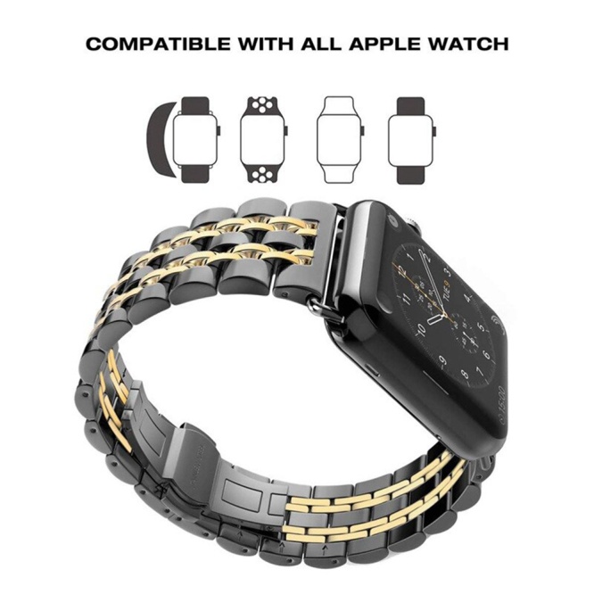 Smartwatch Accessories Fancy rolex chain 7 breed straps For 42-44mm 2