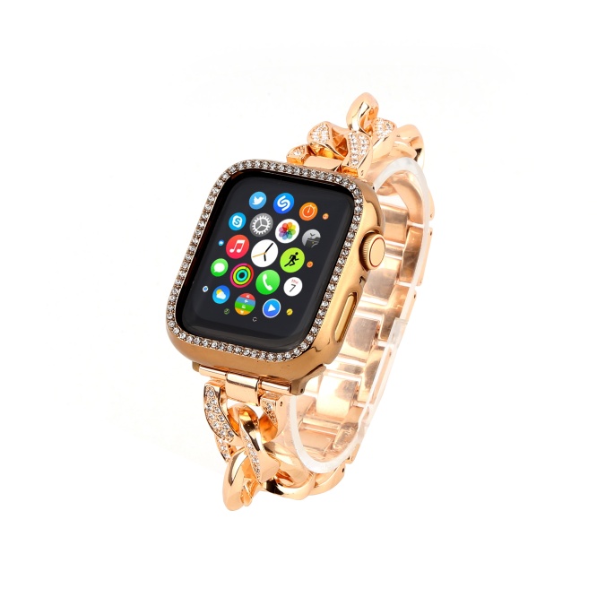 Ladies Smartwatches Diamond Watch with Diamond Studded Strap | 44mm 2