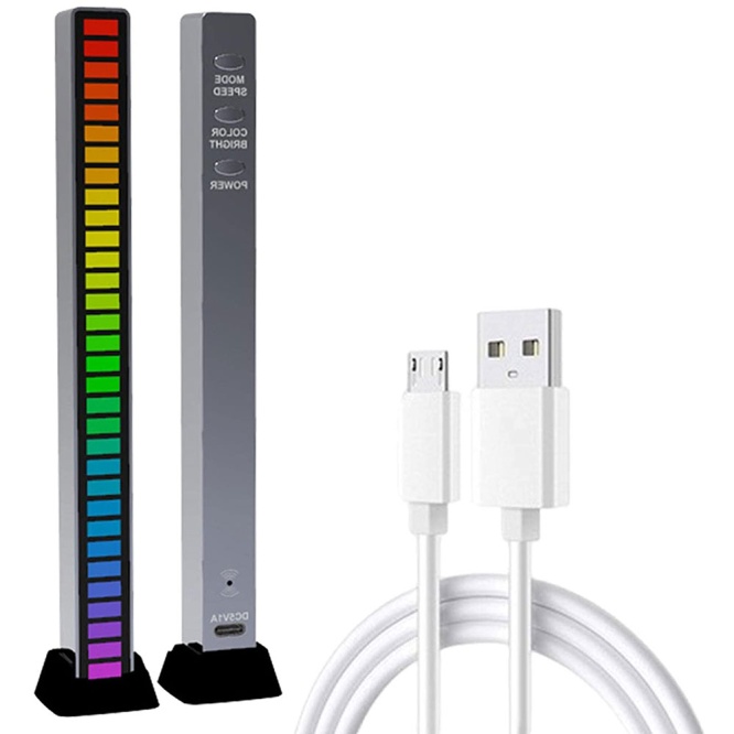 Novelty Tec Pack of 2 LED Music Rhythm Lightning Sound Bar 2