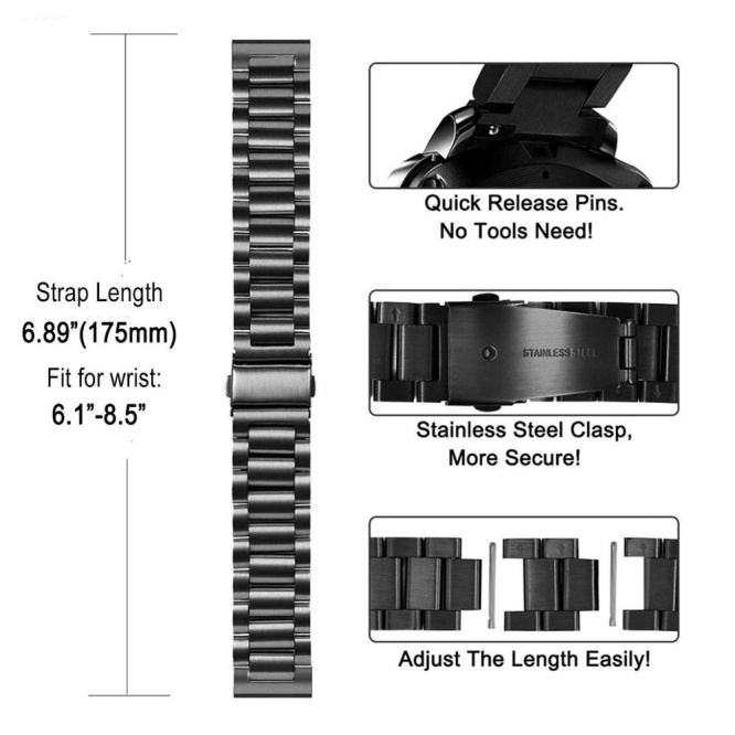 Smartwatch Accessories Rolex Chain Straps For 20mm 4