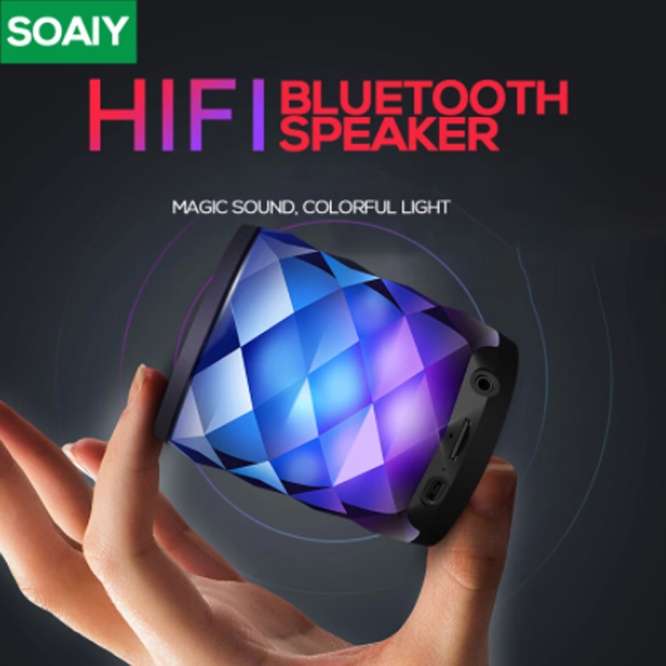 Audio Soaiy Diamond S70 Wireless Bluetooth LED Speaker