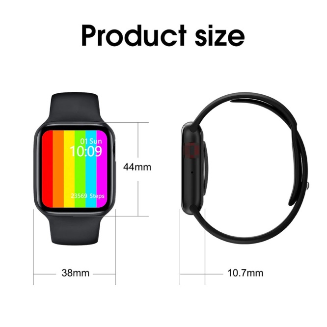 Basic Smartwatches Watch 6 Pro Smartwatch With Silicon Straps | W26+| 44 mm 4