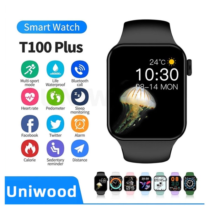 Basic Smartwatches Watch 7 SE Pro Smartwatch With Silicon Straps | T100+ | 44mm 10