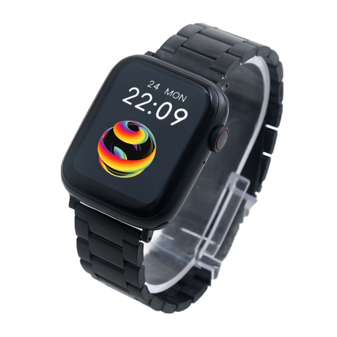 Chain Smartwatches HX68 Smartwatch With ROLX Chain Straps | Black Dial | 44mm