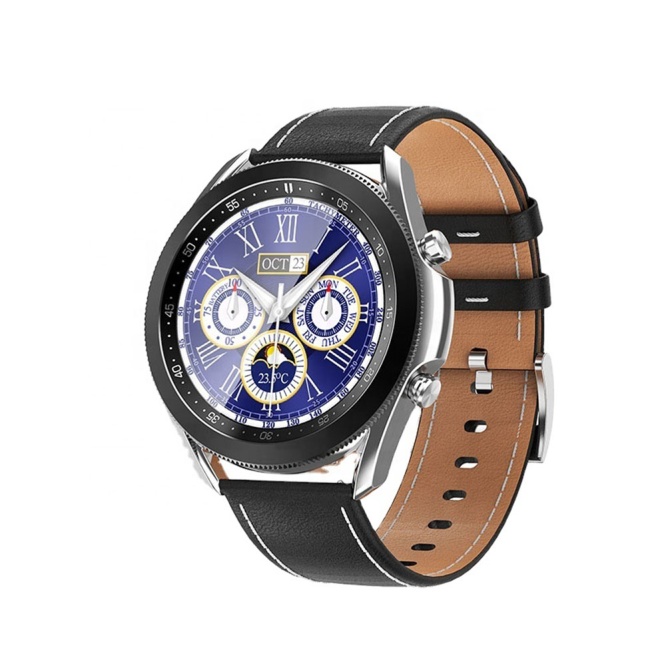 Leather Smartwatches W3 Smart Watch with Leather Strap | 44mm 3