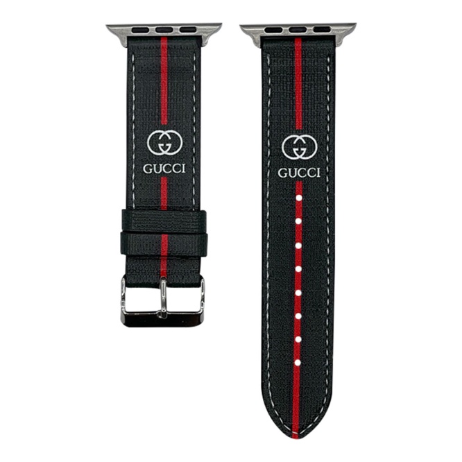 Straps Gucy Printed Leather Straps For 42-44mm 2