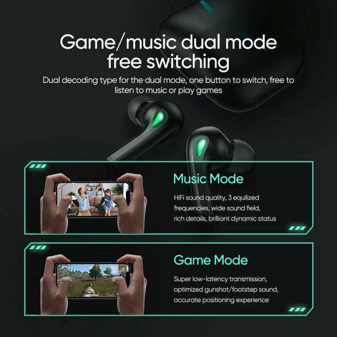 Audio Joyroom TP2 Low-latency Gaming Earbuds 4