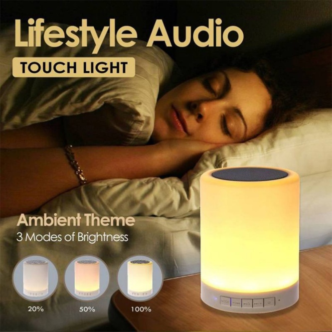 Novelty Tec Pack of 3 LED Music Rhythm Lightning Sound Bar + Touch Lamp Speaker 2