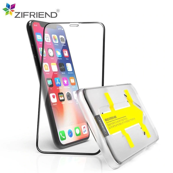 Cases & Covers ZEE-Friend Premium 3D Full Cover Glass For IPhone With Easy Applicator 4