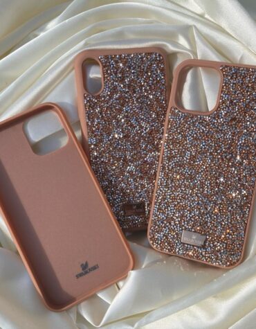 Branded Cases Swarovski Glam Crystal Phone Case Gold 2