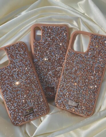 Branded Cases Swarovski Glam Crystal Phone Case Gold