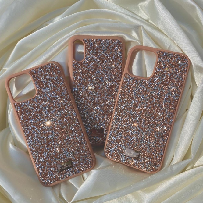 Branded Cases Swarovski Glam Crystal Phone Case Gold