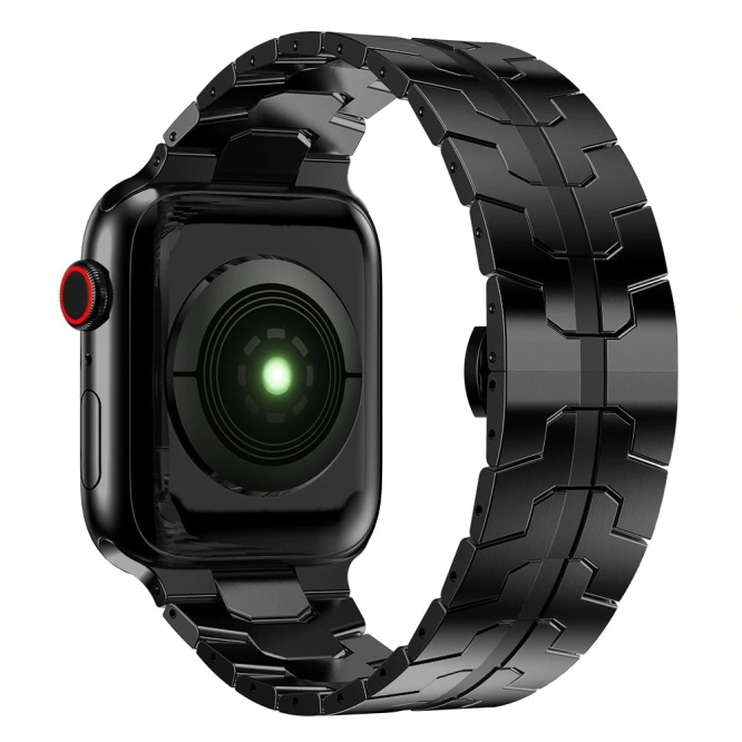 Smartwatch Accessories Spider chain straps for 42-44-45mm | Black | Silver 3