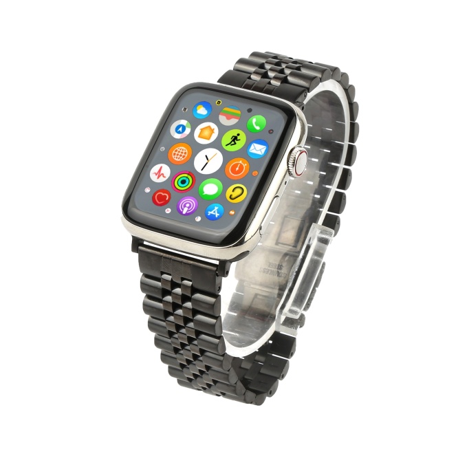 Smartwatches Watch 8 Stainless Steel with 5 breed fancy ROLX chain straps | 45mm | Silver 5