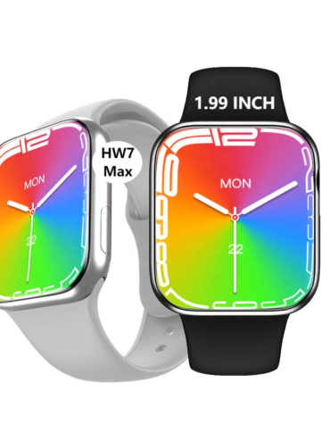 Smartwatches Watch 7 Stainless Steel Hw7 MAX Smart Watch – Black | Silver