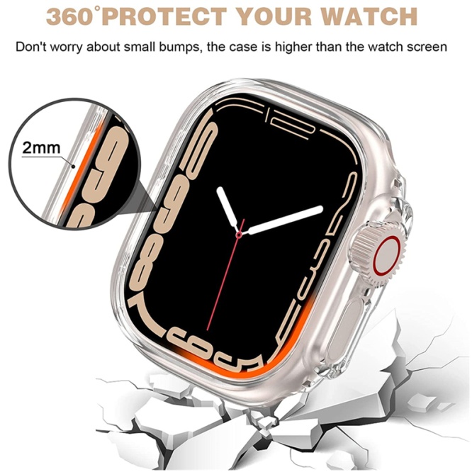 Cases Ultra Watch case transparent 49mm smartwatch 3