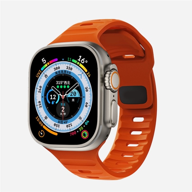 Smartwatch Accessories Soft Silicone Strap For Apple Watch Series Ultra