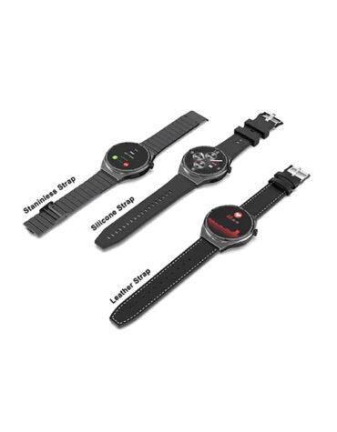 Original Smartwatches Haino Teko Smart Watch C8 With 3 Strap Free Leather, Silicon, Stainless Steel 2