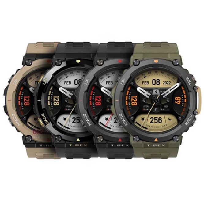 Original Smartwatches Amazfit T-Rex 2 Smartwatch | Astro Black, Ember Black, Desert Khaki, Wild Green 5
