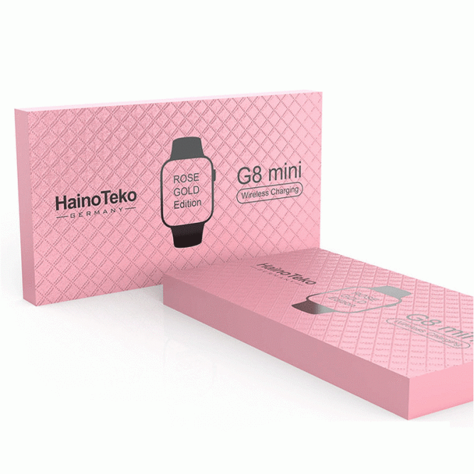 Original Smartwatches Haino Teko G8 Mini Smart Watch With Pink Straps & Bronze Strap 3