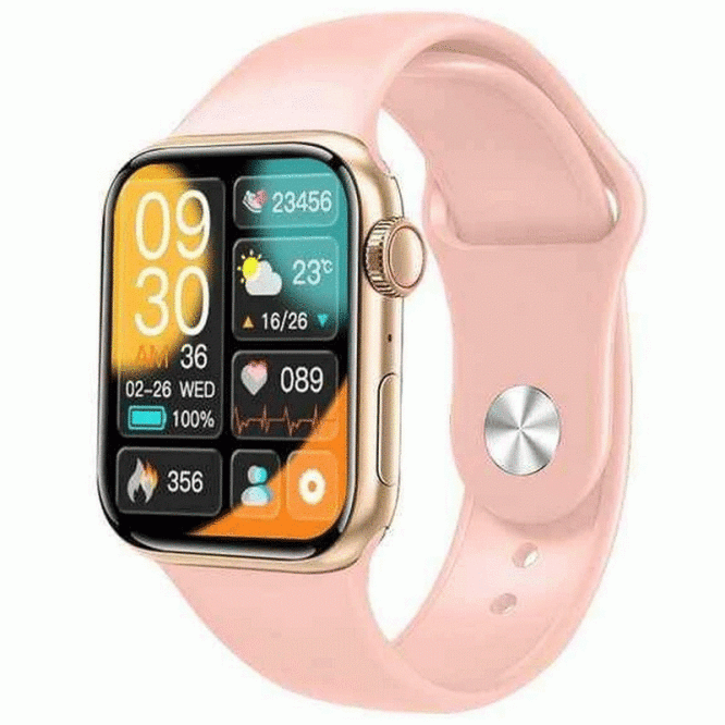 Original Smartwatches Haino Teko G8 Mini Smart Watch With Pink Straps & Bronze Strap