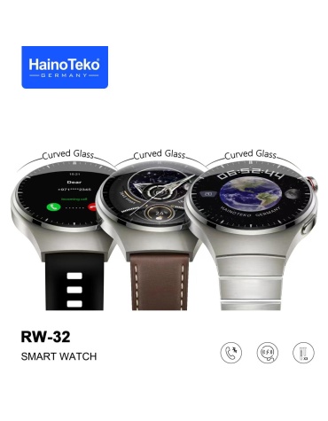 Original Smartwatches Haino Teko Germany RW-32 AMOLED Display Smart Watch with 3 Strap