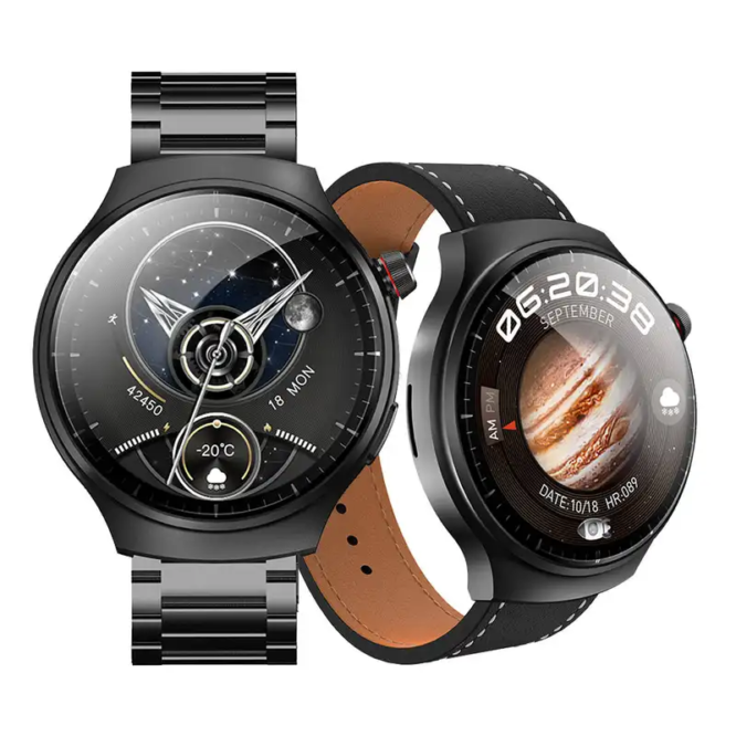 Original Smartwatches JS watch 4 AMOLED Display Smart Watch with 3 Strap