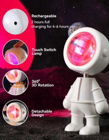 Novelty Tec Astronaut Sunset Projection Lamp 2