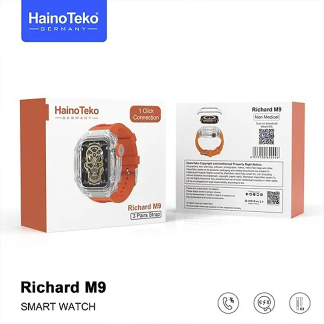 Clearance Sale Haino Teko Richard M9 Smartwatch With (3-strap) 4